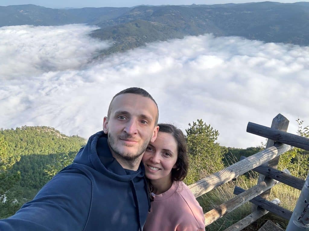 Medju oblacima, pogled sa Banjske Stene